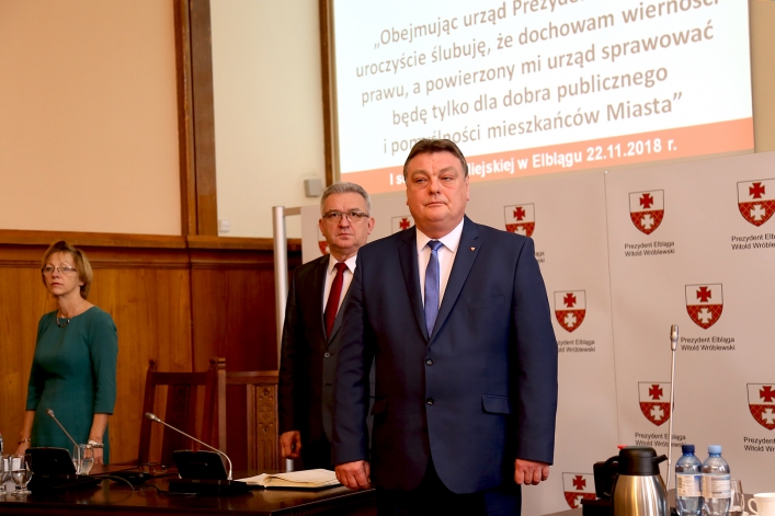 Witold Wróblewski zaprzysiężony na prezydenta Elbląga. „Działajmy razem, ponad podziałami”