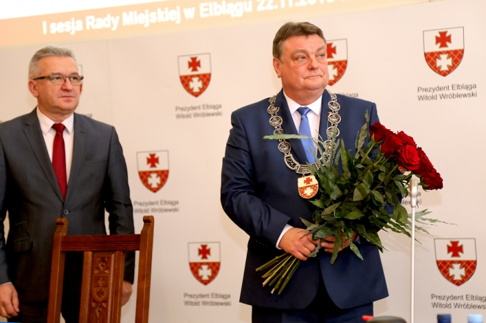 Witold Wróblewski zaprzysiężony na prezydenta Elbląga. „Działajmy razem, ponad podziałami”