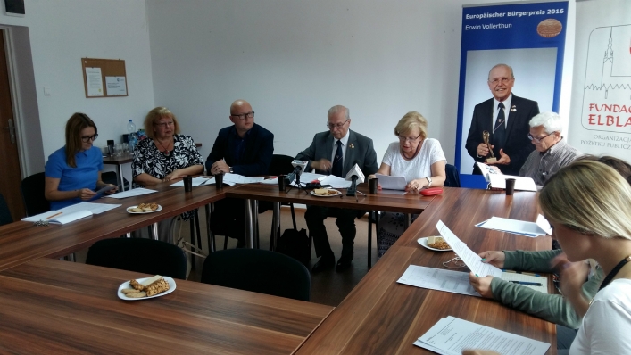 Wizyta Erwina Vollerthun w Fundacji Elbląg