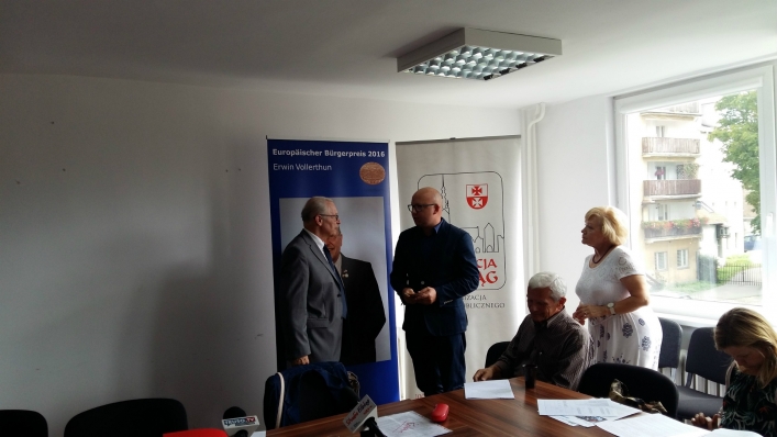 Wizyta Erwina Vollerthun w Fundacji Elbląg