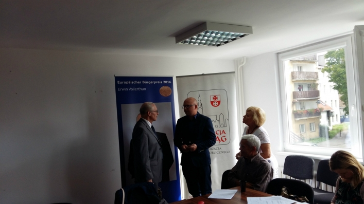 Wizyta Erwina Vollerthun w Fundacji Elbląg