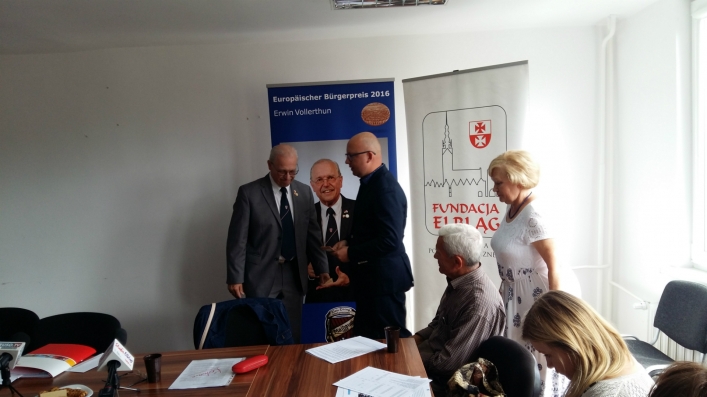 Wizyta Erwina Vollerthun w Fundacji Elbląg