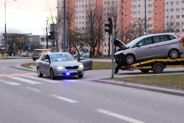 Wymuszenie ciężarówki przy „Ogrodach”