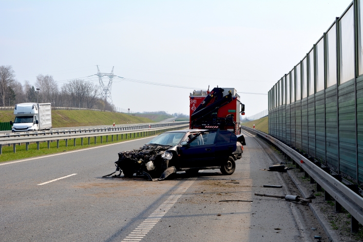 Wypadek drogowy na S7 (Elbląg - Pasłęk) + zdjęcia