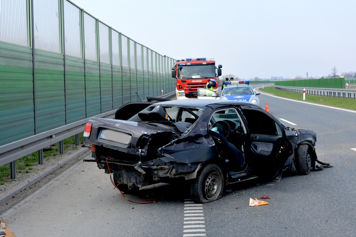 Wypadek drogowy na S7 (Elbląg - Pasłęk) + zdjęcia