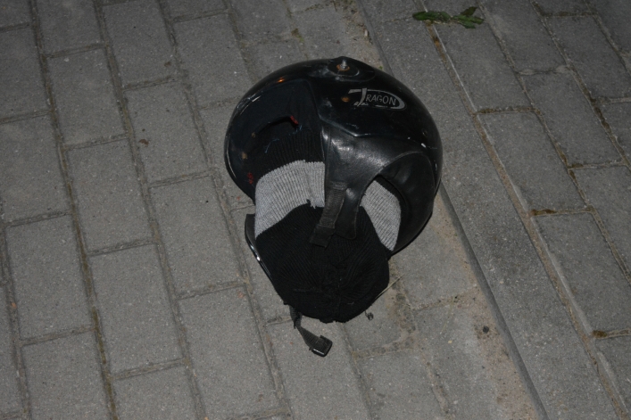 Wypadek motocyklisty na al. Jana Pawła II (+ zdjęcia)