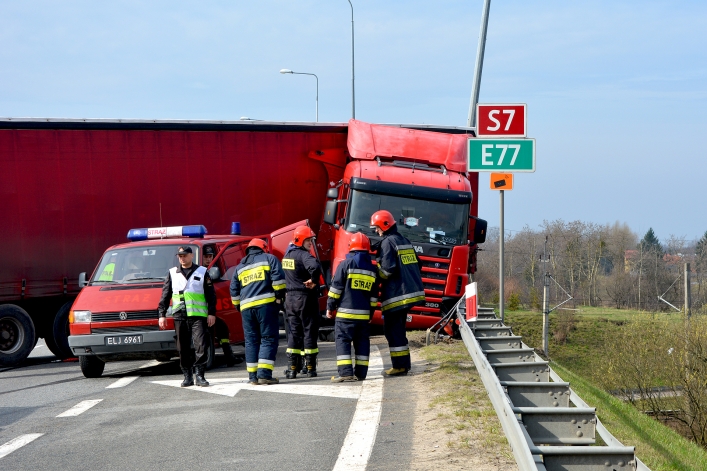 Wypadek na obwodnicy Elbląga (+ zdjęcia)