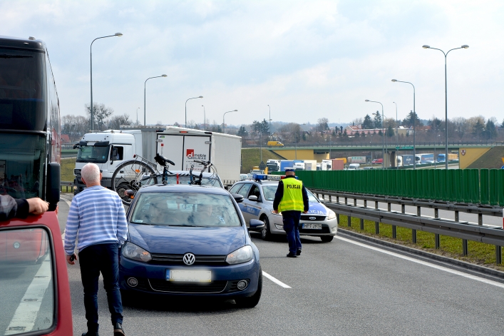 Wypadek na obwodnicy Elbląga (+ zdjęcia)