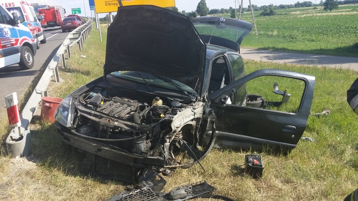 Wypadek na siódemce. Dwójka dzieci w szpitalu