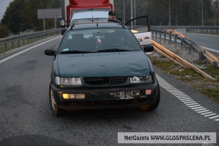 Wypadek na siódemce. Motocyklista zderzył się z samochodem