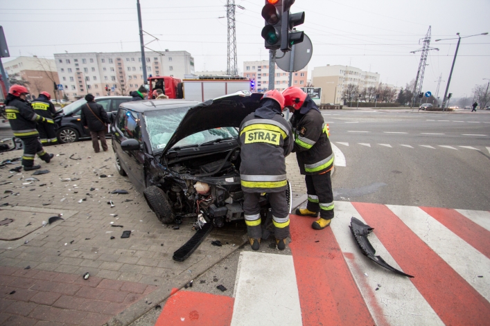 Wypadek na skrzyżowaniu ul. Ogólnej i Legionów