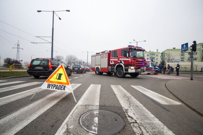 Wypadek na skrzyżowaniu ul. Ogólnej i Legionów