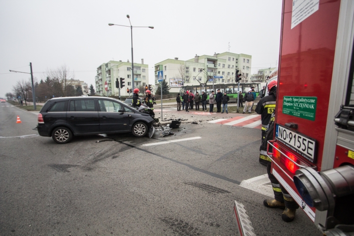 Wypadek na skrzyżowaniu ul. Ogólnej i Legionów
