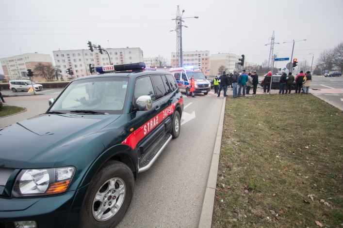 Wypadek na skrzyżowaniu ul. Ogólnej i Legionów