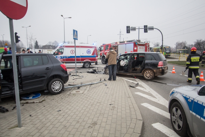 Wypadek na skrzyżowaniu ul. Ogólnej i Legionów