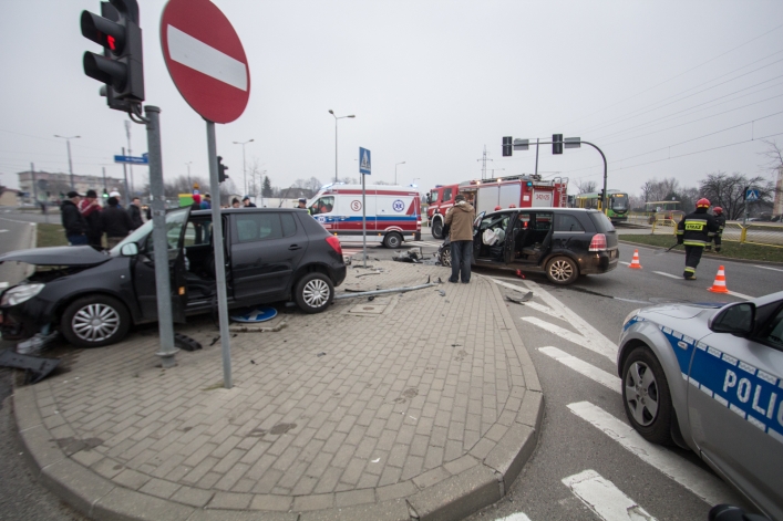 Wypadek na skrzyżowaniu ul. Ogólnej i Legionów