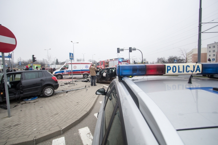Wypadek na skrzyżowaniu ul. Ogólnej i Legionów