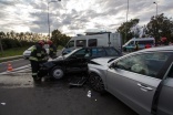 Wypadek na skrzyżowaniu w Kazimierzowie