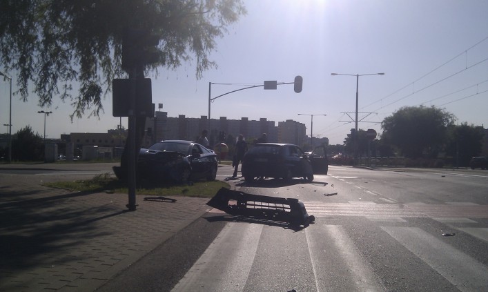 Wypadek na ul. Ogólnej. Jedna osoba jest ranna