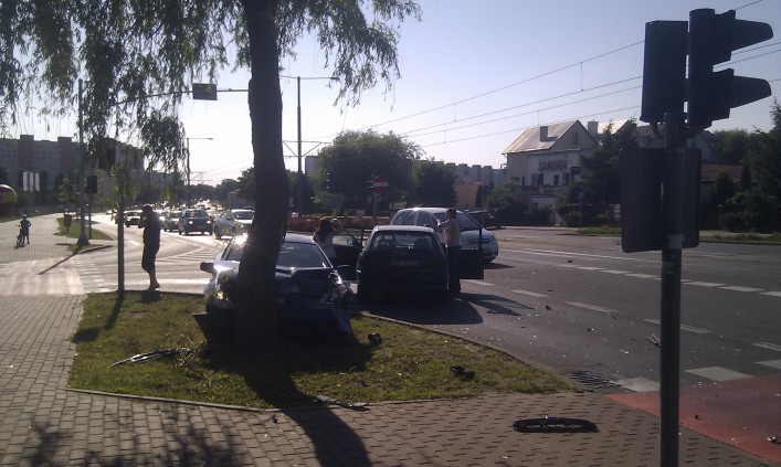 Wypadek na ul. Ogólnej. Jedna osoba jest ranna