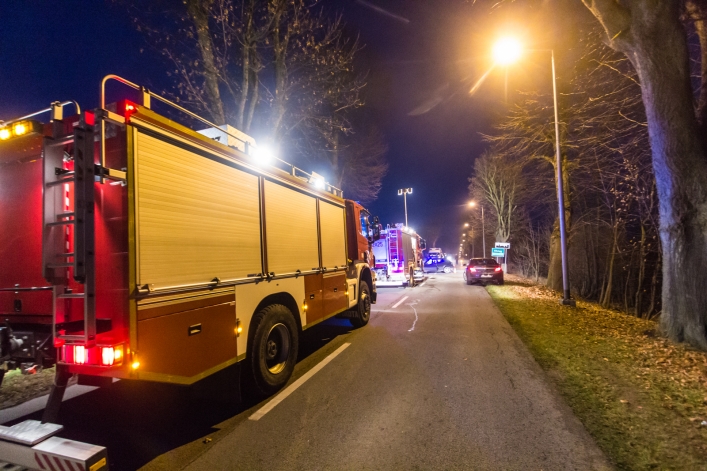 Wypadek w Dąbrowie. 7 osób rannych