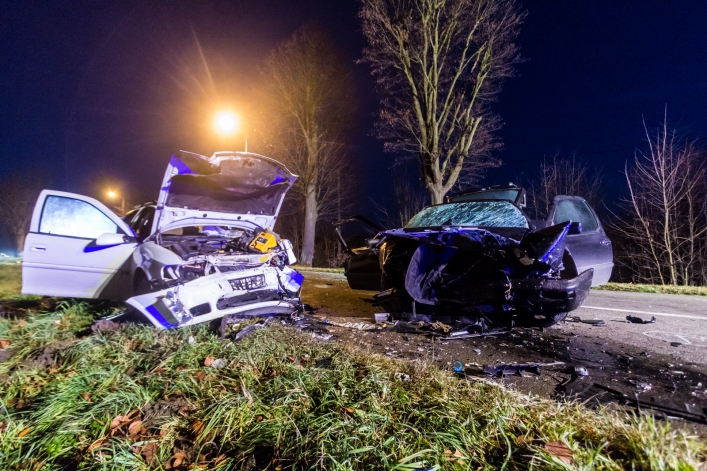 Wypadek w Dąbrowie. 7 osób rannych