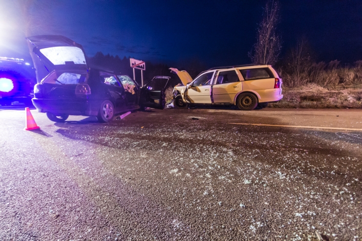 Wypadek w Dąbrowie. 7 osób rannych