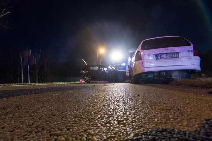 Wypadek w Dąbrowie. 7 osób rannych
