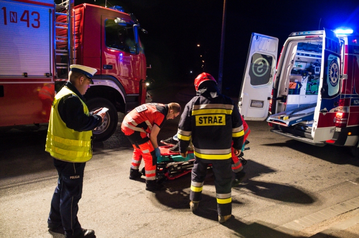 Wypadek w Gronowie Górnym. Kierowca kompletnie pijany