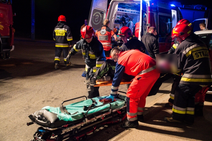 Wypadek w Gronowie Górnym. Kierowca kompletnie pijany