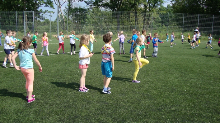 Zajęcia sportowe z przedszkolakami w Zespole Szkół nr 1