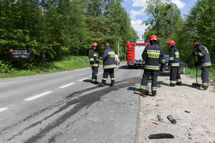 Zderzenie na 504. W jednym z aut - dwumiesięczne dziecko