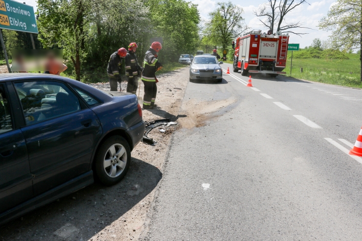 Zderzenie na 504. W jednym z aut - dwumiesięczne dziecko