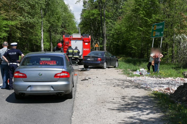 Zderzenie na 504. W jednym z aut - dwumiesięczne dziecko