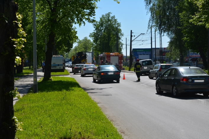 Zderzenie tramwaju i ciężarówki na al. Grunwaldzkiej