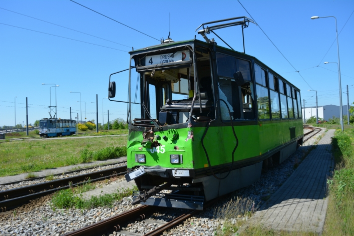 Zderzenie tramwaju i ciężarówki na al. Grunwaldzkiej
