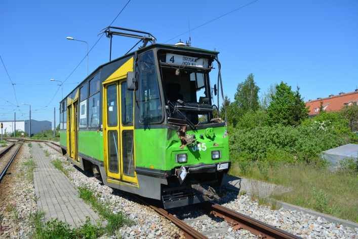 Zderzenie tramwaju i ciężarówki na al. Grunwaldzkiej