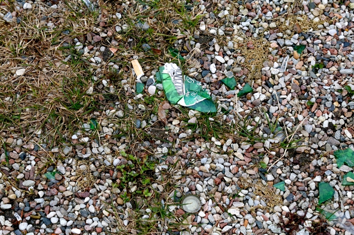 Zdewastowany plac zabaw przy ul. Wapiennej