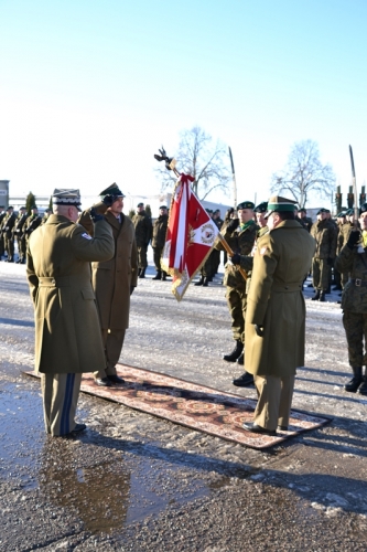 Zmiana warty w gołdapskim garnizonie.
