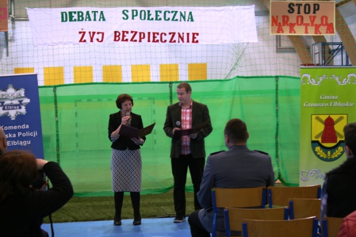 Żyj bezpiecznie - debata społeczna w Gronowie Elbląskim