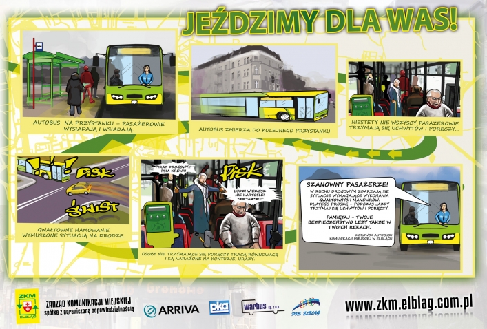 „Jeździmy dla Was!” – druga odsłona kampanii skierowanej do pasażerów elbląskiej komunikacji miejskiej 