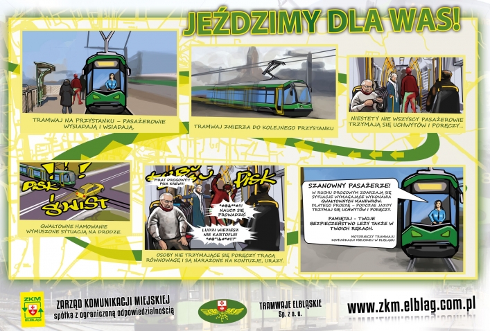„Jeździmy dla Was!” – druga odsłona kampanii skierowanej do pasażerów elbląskiej komunikacji miejskiej 