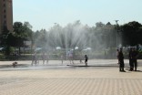 Kurtyna wodna na Placu Jagiellończyka