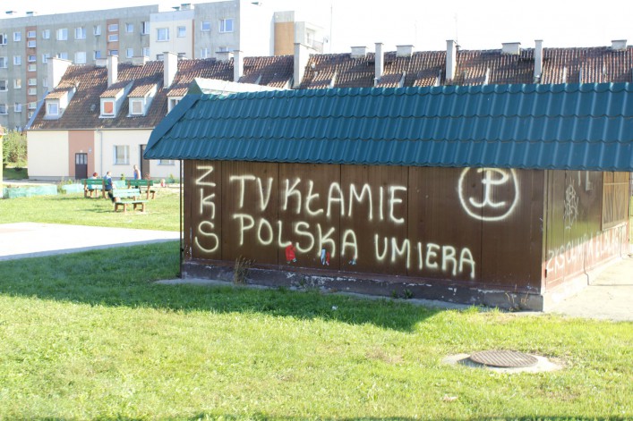 hasło na blaszaku przy Topolowej