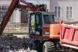 Wyburzanie budynku przy ul. Browarnej