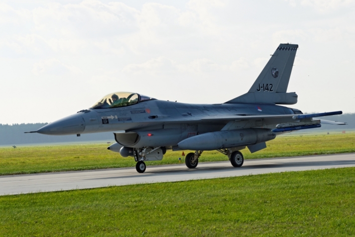 F16 holenderski z Bazy z Malborka