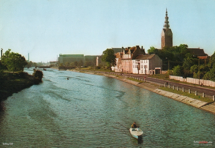 Lata 1975-1977, Rzeka Elbląg i Bulwar Zygmunta Augusta.