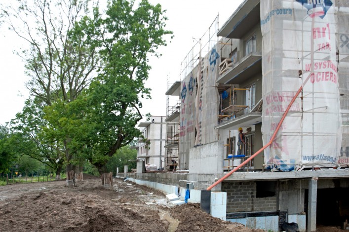 Budowa osiedla wielorodzinnego realizowanego przez firmę ZUB Mytych