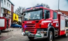 Pożar sklepu Biedronka przy ul. Żeromskiego