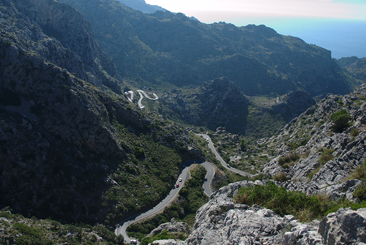 Serpentyny Nudo de la Corbata - Sa Calobra - Majorka